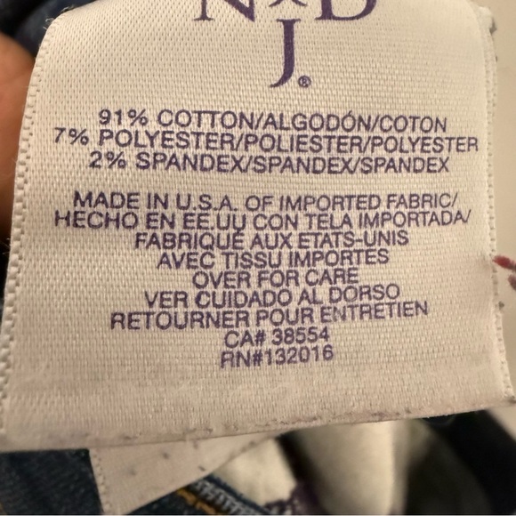 NYDJ Marilyn Straight Leg Jeans Lift Tuck Technology Slimming Size 16 - Picture 6 of 6